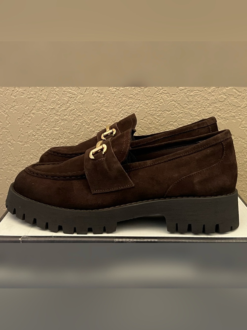 Steve Madden Women’s Lando Brown Suede Shoes Size-10M